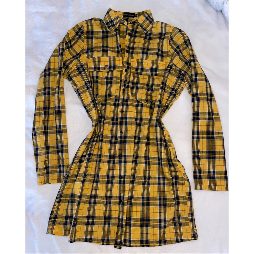 Flannel Shirt Dress